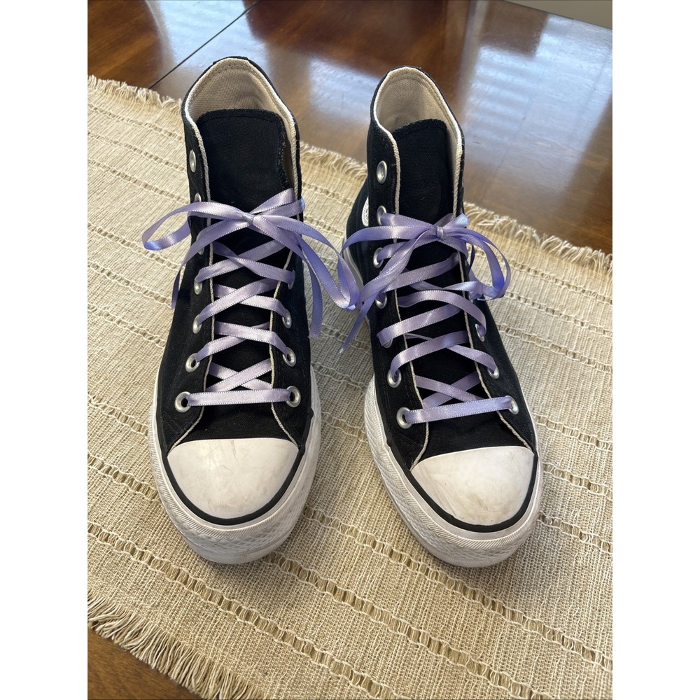 Converse Chuck Taylor All Star High Top Canvas  Black/White Lace-Up Women 7